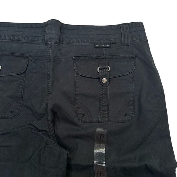 NWT Columbia Size 16 Black Women’s Carroll Creek Pant Straight Leg Rolled Up Leg - Picture 7 of 15